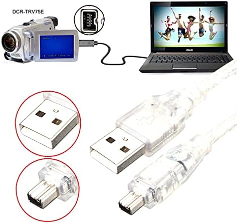 Chenyang cy USB macho para firewire IEEE 1394 4pin Cabo de cabo de adaptador de illink de 4pin para DCR-TRV75E DV 1M CABO DE