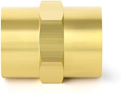 TaiSher 2PCS Brass Tipe Fitting, acoplamento, tubo feminino de 1 polegada x 1 polegada de tubo feminino