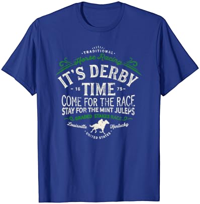 Vintage, Derby Time, Louisville, Kentucky, camiseta de corrida de cavalos