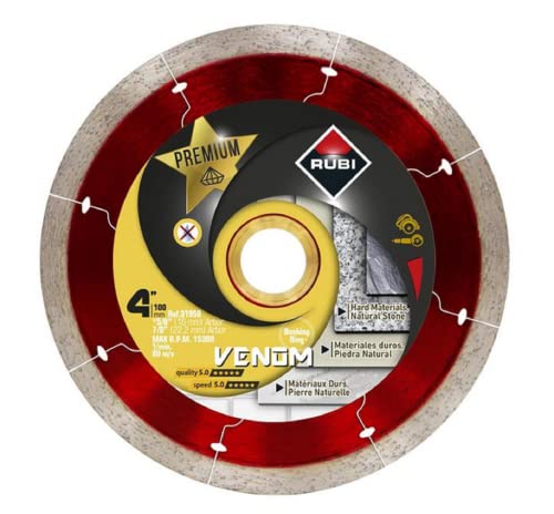 Rubi Tools Premium Venom Wet 7 in. Lâmina de diamante