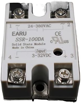 WOROLY 1PC DC 3-32V Entrada AC 24-480V Saída SSR 100A Relé de estado sólido SSR-100DA SSR-100 DA Transformador de tensão