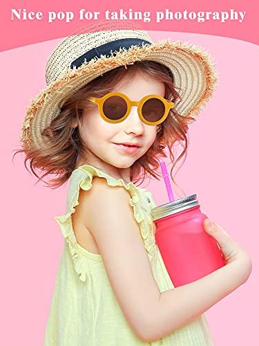 Amizade 16 pares infantil óculos de sol fofos óculos de sol redondos copos para crianças para crianças meninos meninas