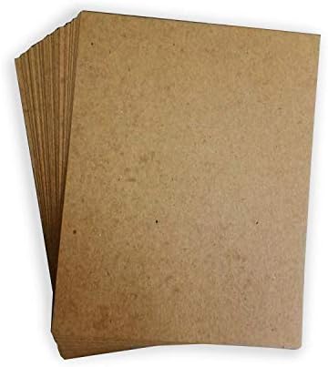 Folhas de papelão de chipboard - peso médio - 200 por pacote.