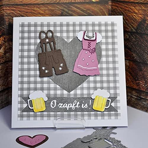 Ikasefu Metal Die Cuts para fabricação de cartas, caneca de cerveja Corte Die Diy Craft Carbon Steel Stisp Modelo