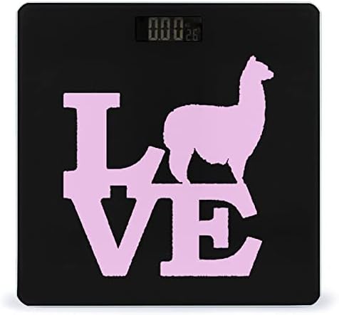 Love Alpaca Smart Digital Scale para Peso Body Peso BackLit LCD Scale de pesagem com medições de alta precisão