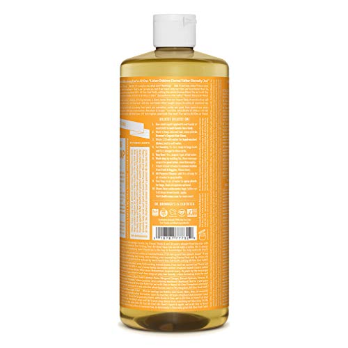 O sabonete líquido puro-cáteis do Dr. Bronner-pacote cítrico. 32 oz. Garrafa e 2 onças. Garrafa de viagem