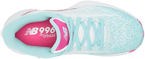 New Balance Women Fuelcell 996 V4 Tênis Hard Court Sapato, Glo/Glacier branco/rosa, 9 de largura