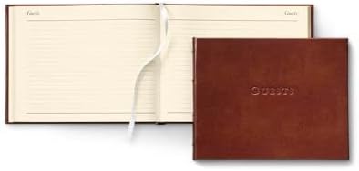 Livros de convidados personalizados ou não personalizados, da Gallery Leather, 7 x9