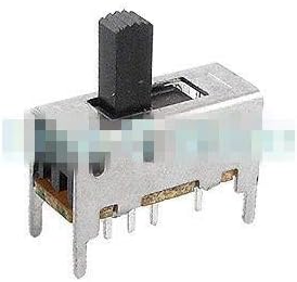 10pcs 5/6/7/8/9mm de altura 8 pino 3 Posição 2p3t Dp3t interruptor de lâmina vertical 0.5a 50V DC SS23D03 -