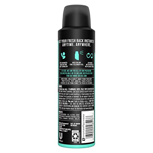 AX APOLLO DEodorante Spray 48 horas Proteção de odor Sábio fresco e desodorante de cedro sem alumínio e sem resíduos, 4 onças