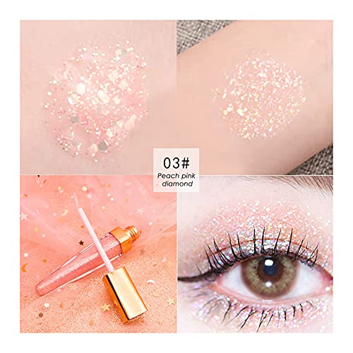 Lujun Shimmer e cores metálicas sombras líquidas, sombras de brilho de pérolas de brilho, à prova d'água, comuposição à prova