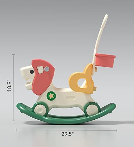 Rocking Lion Rocking Horse Balance Bike Ride Toy para criança 1-3 anos Crianças meninos Presentes de aniversário de meninas