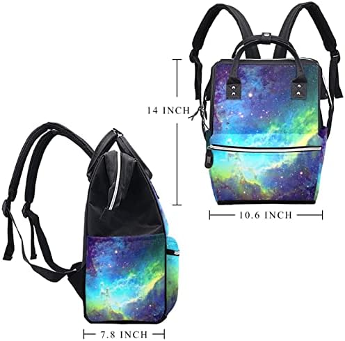 Mochila VBFOFBV Backpack de Bolsa, Bolsas de Nappy trocas Multifunction Travel Back Pack, unissex e elegante, Universo