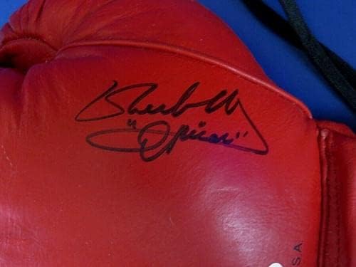 Jimmy Bivins & Ruben Olivares assinou a luva Everlast Boxing ~ JSA AE43293 - luvas de boxe autografadas