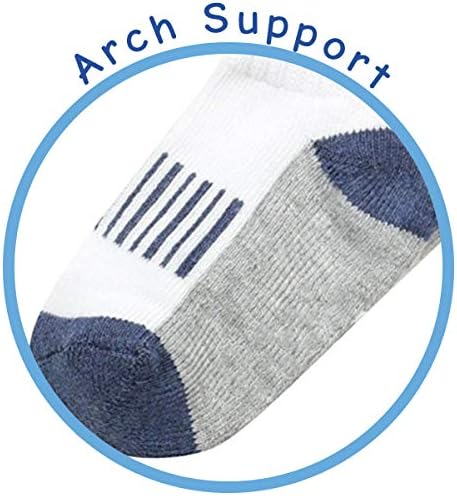 Jefferies Socks Baby Boys 'Sporty Half Cushion Quarter Socks 6 PACK PACK