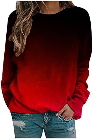 Sorto de Halloween para mulheres camisa feminina Tops Tops Crewneck Sorvas de Halloween Sorto de Halloween Para Mulheres