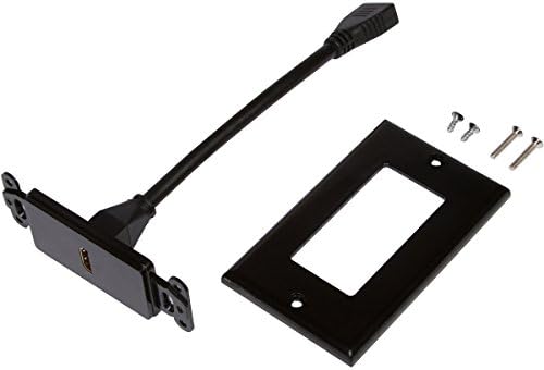 Placa de parede HDMI do comprador com pigtail de 6 polegadas