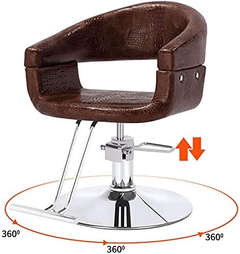 Estilo de salão de barbeiro giratório Qlazo, cadeira de barbeiro Cadeiras de barbeiro hidráulico de 360 ​​graus de cadeira