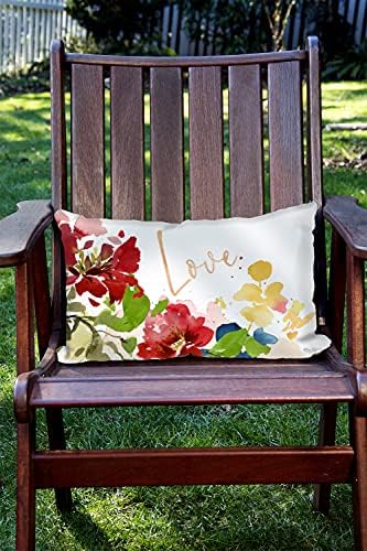 Toland Home Garden 771345 Conjunto de 2 Love Blooms Capas de travesseiros de primavera de 12x18 polegadas Flores externos