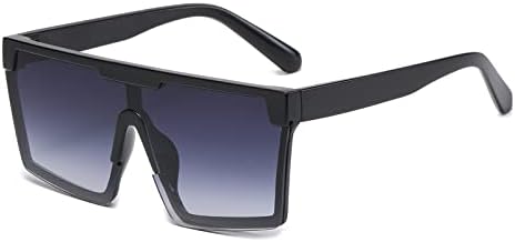 Óculos de sol retângulo para mulheres moda glassessquare Óculos de sol de meia estrutura