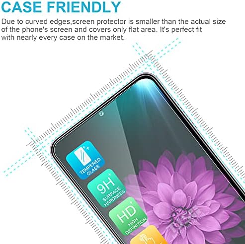 TJS Compatível com a caixa Samsung Galaxy A32 5G, com [protetor de tela de vidro temperado] Flake brilhante Blitter Back