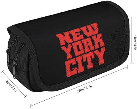New York City Lápis Case Bolsa de caneta Organizador de maquiagem portátil Bolsa de grande capacidade Presente portátil para viagens