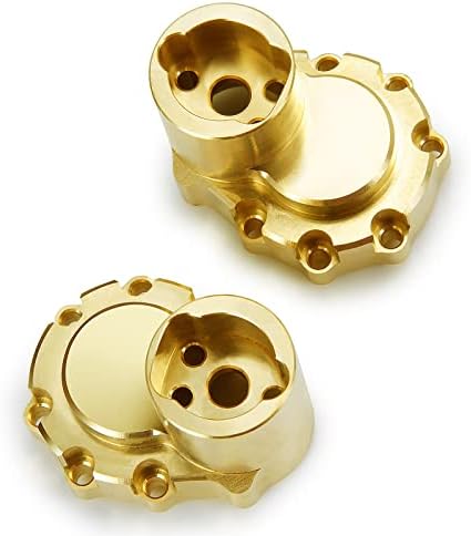 RC-HUB 2PCS Brass Drive Hous Housing Eixo traseiro Contador de peso para 1/10 Carro de crawler trx-4 rc