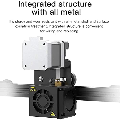 CCTREE CREALIDADE ENDER 3 DRIVENTE DIRETO PARA ENDER 3 PRO/ENDER 3 V2, vem com 42-40 motor de passo, kit de extremidade quente, extrusora de acionamento direto de 1,75 mm, ventilador e cabos suportam TPU Filamento flexível