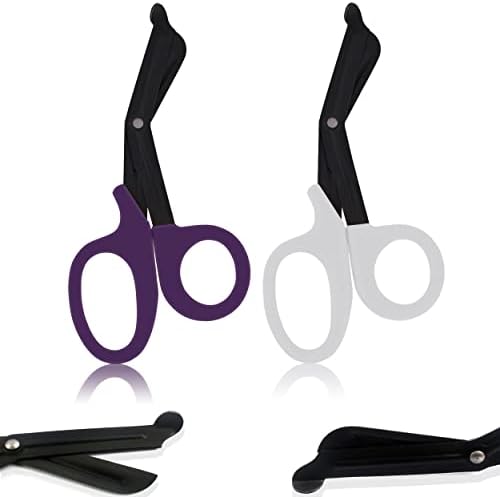 ODONTOMED2011 Premium Scissors com revestimento de fluoreto premium, EMT e trauma tesouras 2 pacote 5,5 5 1/2 EMT Utility