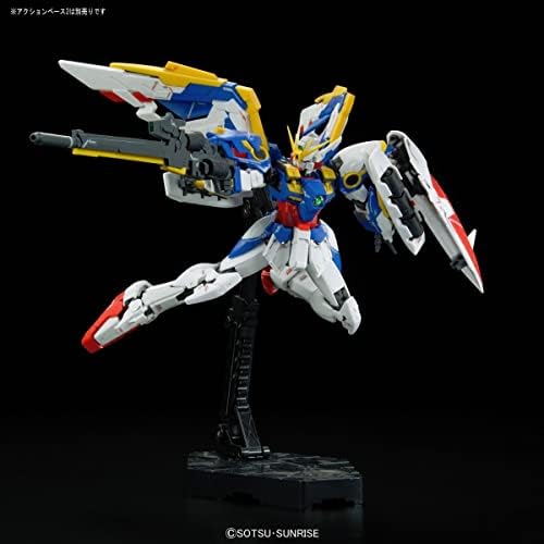 Bandai hobby rg novo traje móvel gundam w waltz infinito xxxg-01 wing Gundam ew 1/144 Modelo de plástico codificado em cores