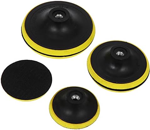 GOOFFY 6PCS Gancho e loop Backing Pad Profissional Placas de apoio a lixamento abrasivo Lixando disco de polimento para acessórios de