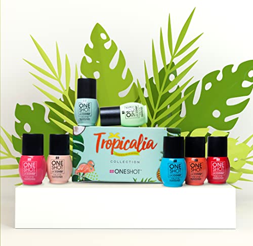 Laccver One Shot - Collection Tropicalia Gel Conjunto de Gel, 8 cores, 1/2 fl oz cada uma, da Factory da Nail Factory