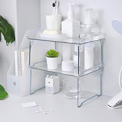 Alipis Home Bottle Gartle Distry Stand Plástico Desktop Tinceling Cupboard Cozinha Partição em camadas de bancada para camadas