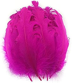 VideOPUP 20pcs Rose Feathers de borda enrolada 12-17cm Feathers naturais para festas de decoração de roupas artesanais DIY Reuniões