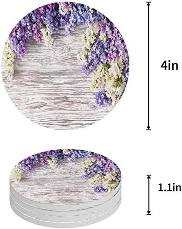 Spring Theme Floral Coasters for Drinks Absorvent - Copo Mats C do CORMICA CORMICA BENDE