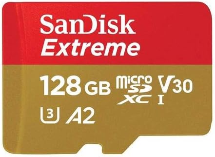 Cartão de memória MicroSD Extreme MicroSD de Sandisk para DJI FPV CLASSE 10 4K VELOCIDADE VÍDEO VELAÇÃO V30 UHS-I U3