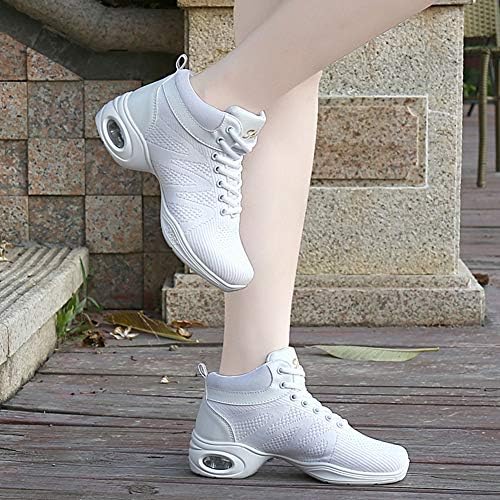 Hroyl Dance Sneakers Women Women Split Sole resistente a desgaste que não tênis não deslizam para Zumba Jazz Sports Dance,