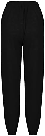 Calça de moletom casual feminina na moda impressa calça larga de perna larga meninas calças casuaisas de calça casual