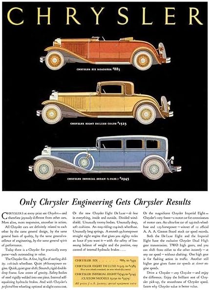 1931 Chrysler Engineering Get Chrysler Results - Magnet de publicidade promocional