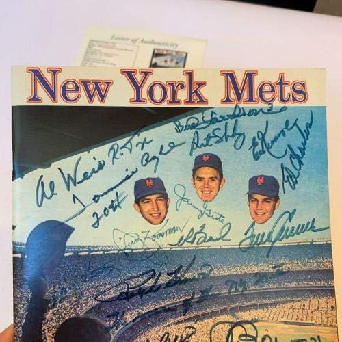 1969 NY Mets World Series Champs Team assinou o anuário Nolan Ryan Tom Seaver JSA - Revistas MLB autografadas