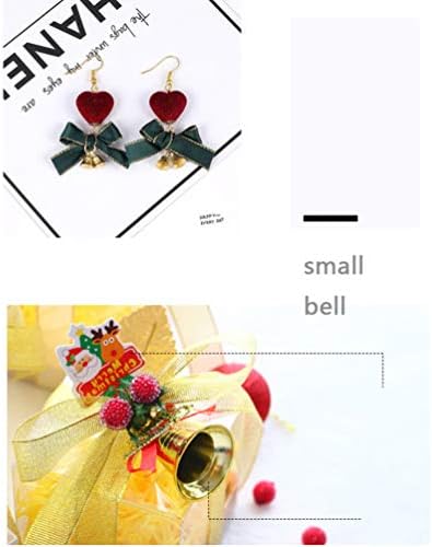 AMOSFUN 100pcs Gold Liberty Bells Christmas Jingle Bells Mini sinos de artesanato vintage sinos de latão para os sinos de vento