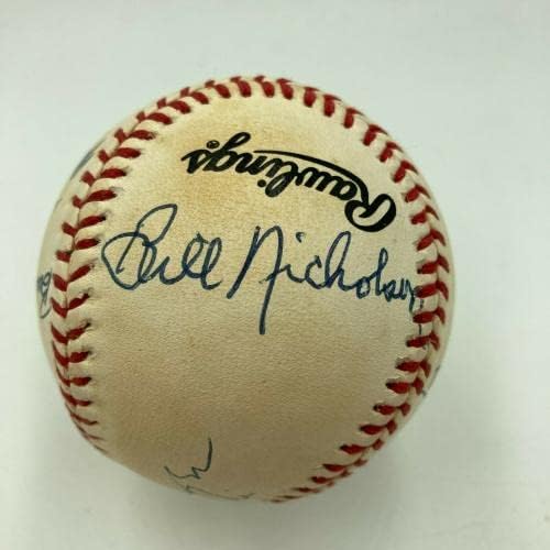 1950 Philadelphia Phillies Whiz Kids NL Champions Team assinou Baseball PSA DNA - Bolalls autografados