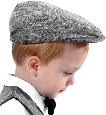 A&J Design Baby Garotos Tweed Tweed Vintage Drivers Cap Kids Beret Hat