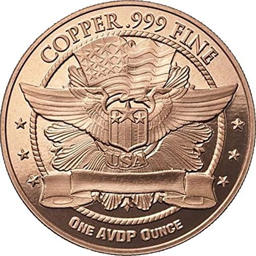 1 oz .999 Coin de cobre/desafio de cobre puro