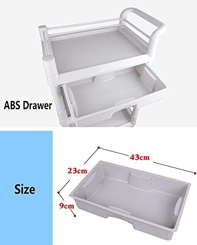 Carrinhos móveis de Neochy, househol househol Serving Cart Salon Utility Rolling Cart com rodas de freios, carrinho de serviço