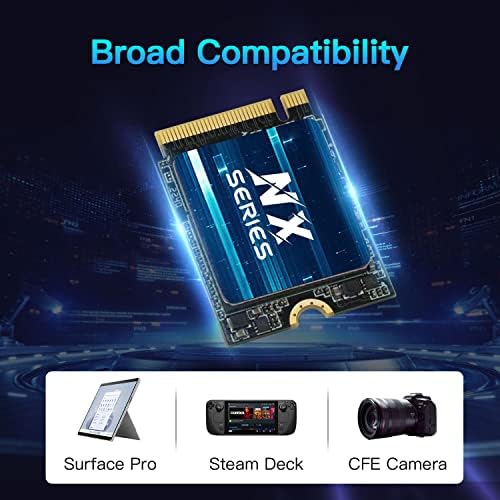 Kingspec 512GB M.2 2230 SSD, M2 NVME SSD Gen3x4 - Leia a velocidade de até 3500 MB/s, PCIE3.0 SSD