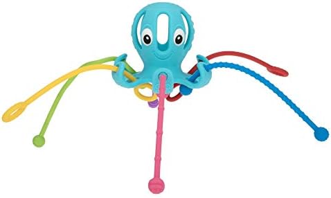 Nuby Octopus Silicone Pull String Interactive Toy: 18m+, multi