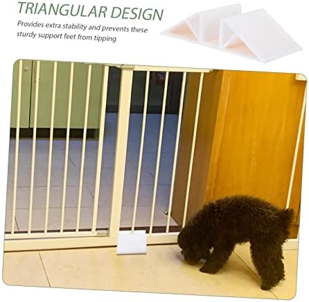 IPETBOOM 4PCS CAGA FIXAÇÃO DO TRIANGULAR CRIANÇAS PETS PET PET PLAYPEN DOG DOGO PORTUROS DE PORTA DE SOLO SUPORTE