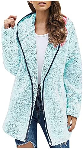 Roupas externas de ajuste relaxado para adolescente menina outono de inverno de inverno de manga longa casual com capuz com