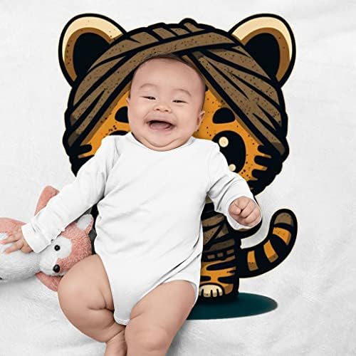 Capito de swaddle de bebê tigre fofo - cobertor de bebê exclusivo - cobertor gráfico de bebê